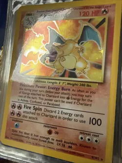 Pokemon TCG Charizard Base Set 4/102 Holo Rare Unlimited - Image 2