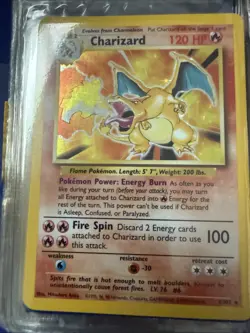 Pokemon TCG Charizard Base Set 4/102 Holo Rare Unlimited - Image 5