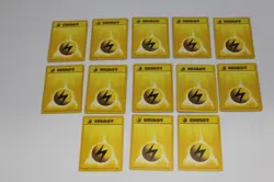 Pokemon TCG Base Set Lightning Energy 100/102 Common Lot of 13 - Image 1
