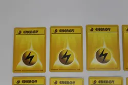 Pokemon TCG Base Set Lightning Energy 100/102 Common Lot of 13 - Image 2