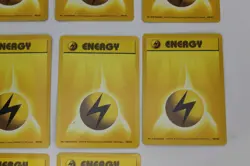 Pokemon TCG Base Set Lightning Energy 100/102 Common Lot of 13 - Image 5