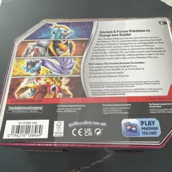 Pokemon TCG: Paradox Destinies Iron Boulder ex Tin New Sealed 5 Booster 1 Promo - Image 2