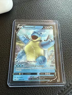2021 Blastoise V SWSH101 Black Star Pokemon Sword & Shield Card - Image 1
