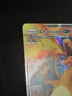 Charizard GX 9/68 (Symbol 60) Pokemon Hidden Fates Battle Academy Creases - Image 3