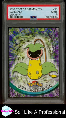 SARZENIA GERMAN TOPPS POKEMON TV 1999 71 PSA 9 - Image 1