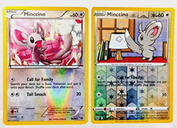 Pokemon Minccino Reverse Holo 124/172 Brilliant Stars & 84/99 Next Destinies NM - Image 3