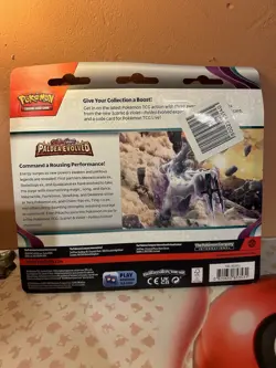 Pokemon TCG Paldea Evolved Triple Blister Pack New Sealed Tinkatink Promo - Image 2