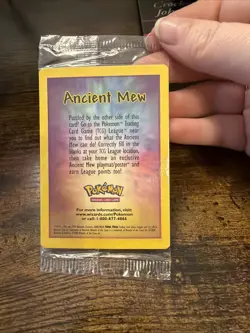 Ancient Mew Pokemon Movie Promo Factory Sealed Line In Card - Image 1