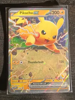 Pokemon Pikachu EX 106 Black Star promo Holo Mint Condition Untracked - Image 1