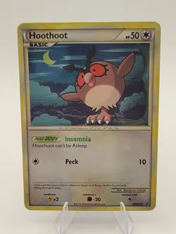 Hoothoot HGSS05 Promo Holo Rare Pokemon Card - Image 1