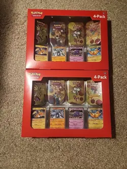 Pokemon TCG Scarlet & Violet 151 Mini Tin 4-Pack Lot 2 Sam’s Club Sealed - Image 1
