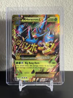 Pokemon TCG M Heracross EX (Secret) 112/111 XY - Furious Fists Secret Rare card - Image 1