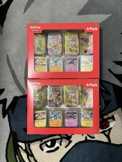 NEW Pokemon 4 Mini Tins 4 Promo Cards Bundle 151 Sam's Club IN HAND - LOT OF 2 - Image 1