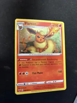 Pokemon TCG - FLAREON - 26/185 - COSMOS HOLO PROMO - VIVID VOLTAGE (2020) - Image 2