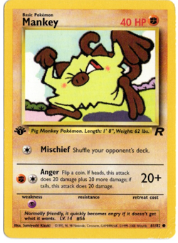 Slowpoke 1st Edition 67/82 Team Rocket Pokemon Card - Image 1