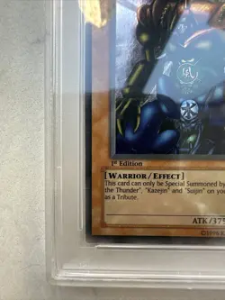 YuGiOh Gate Guardian 1st Edition MRD-000 Metal Raiders PSA 9 Mint - Image 4
