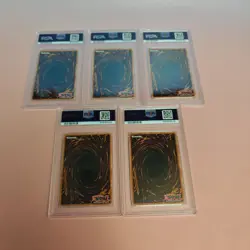 THE FULL EXODIA 5 SET YUGIOH G000 2023 LEGEND/BLUE EYES 25TH ANNI UR ENG PSA 9 - Image 2