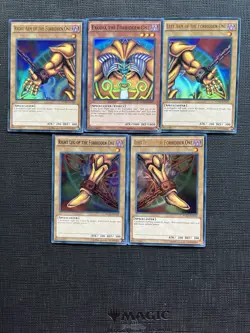 Exodia the Forbidden One Complete Set YGLD Near Mint Yugioh Cards - Image 1