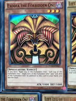 Exodia the Forbidden One Complete Set YGLD Near Mint Yugioh Cards - Image 2