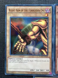 Exodia the Forbidden One Complete Set YGLD Near Mint Yugioh Cards - Image 3