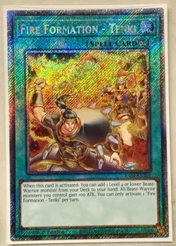 Fire Formation - Tenki 1st Edition Platinum Secret Rare RA04-EN201 Yu-Gi-Oh! - Image 1