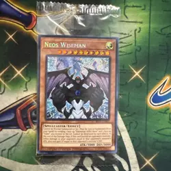 Yugioh! Neos Wiseman BLC1-EN007 Secret Rare Limited Edition Sealed NM - Image 1