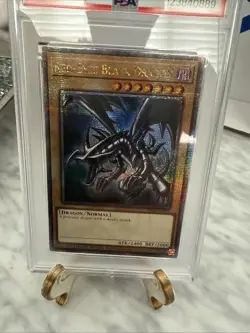 Yu-Gi-Oh Red-Eyes Black Dragon TN23-EN003 - Quarter Century Secret Rare - PSA 9 - Image 2