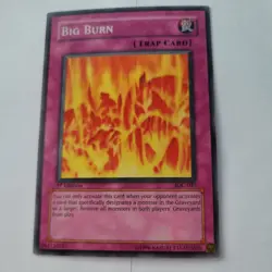 1996 Yu-Gi-Oh! 1st Edition Foil Big Burn #IOC-047 - Image 1