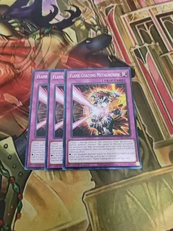 3x Flame Coating Metalmorph - SUDA-EN075 - 1st Ed Common NM Yugioh - Image 1