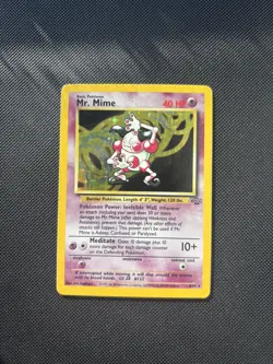 Pokemon Card Jungle Set Holo Mr. Mime 6/64 WOTC - Image 1