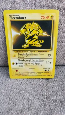 Pokemon TCG Electabuzz Base Set Non-Holo Card 20/102 WOTC HP - Image 2