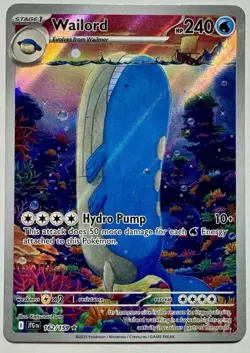 Wailord 162/159 Pokemon Trading Card Game Sv09: Journey Together Holo NM - Image 1