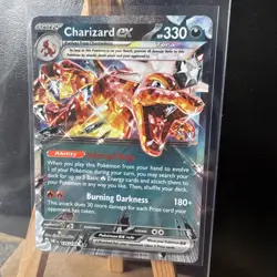 Pokemon TCG Charizard EX Obsidian Flames Holo Card 125/197 NM - Image 2