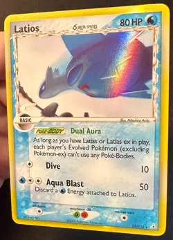 Latios Delta Species 12/110 2006 EX Holon Phantoms Pokemon Card Holo Rare Nm/Vlp - Image 2