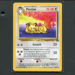 Pokemon TCG Persian 42/64 WotC Jungle Regular Uncommon Card EN-LP 1999 - Image 1