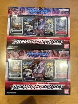 Bandai Digimon CCG Premium Deck Set - 118 Cards 2 Sealed Boxes - Image 1