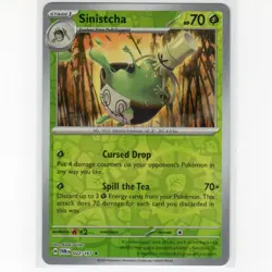 Pokemon TCG Sinistcha 022/167 Twilight Masquerade Reverse Holo Card EN-NM 2024 - Image 1