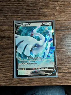 2023 Lugia V Card SWSH301 Black Star Promo Pokemon Pack Fresh NM - Image 1