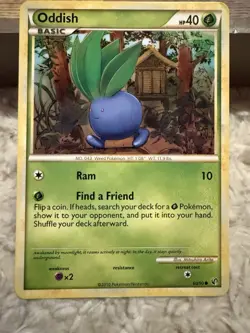 Oddish - 60/90 - Common - HGSS Undaunted - 2010 - Pokemon Card - LP+ - Image 1