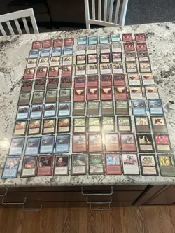 Mtg Dark Edition Lot x100 - Magic The Gathering The Dark Card Lot LP-Played - Image 1
