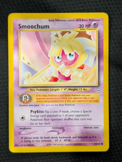 Pokemon TCG Neo Revelation Card | Smoochum 54/64 Common - Image 1