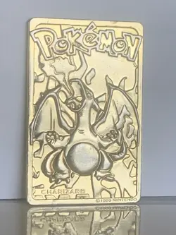 Pokemon 23K Gold Plated Trading Card Charizard Burger King 1999 - Image 1