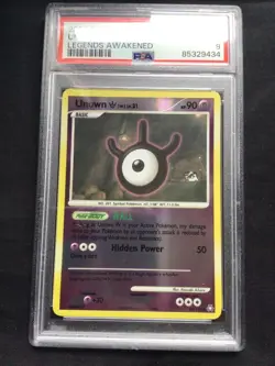 Pokemon Cards: Legends Awakened Reverse Holo: Unown W 80/146 PSA 9 - Image 2
