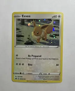 Eevee SWSH190 SWSH: Sword & Shield Promo Cards Holo DOUBLE SWIRL ?? - Image 1