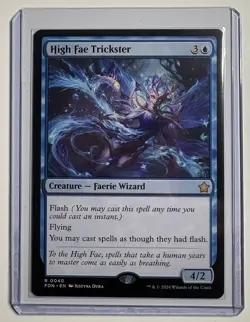 MTG High Fae Trickster FDN #40 Regular Card NM Condition - Image 1