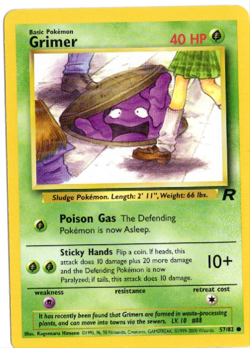 Grimer 57/82 Team Rocket Set Pokemon Card - Image 1
