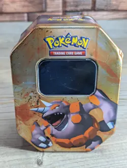 Rhyperior 2008 Pokemon Level-Up Collector's Tin Empty Tin Only No Cards - Image 1