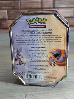 Rhyperior 2008 Pokemon Level-Up Collector's Tin Empty Tin Only No Cards - Image 2