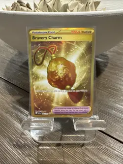 Pokemon TCG Bravery Charm 175/142 SV Stellar Crown Hyper Rare Card - Image 1