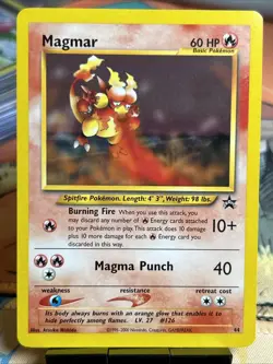 Magmar Black Star Promo Regular Near Mint Vintage Card 44/53 WOTC - Image 1